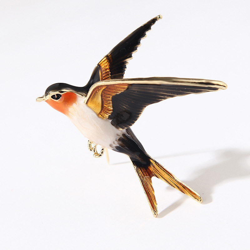2021 Fashion Enamel Flying Swallow Brooch Pins For Women Animal Bird Broche Jewelry Gift 2021 Fashion Enamel Flying Swallow Brooch Pins For Women Animal Bird Broche Jewelry Gift