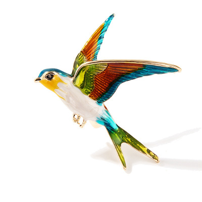 2021 Fashion Enamel Flying Swallow Brooch Pins For Women Animal Bird Broche Jewelry Gift 2021 Fashion Enamel Flying Swallow Brooch Pins For Women Animal Bird Broche Jewelry Gift