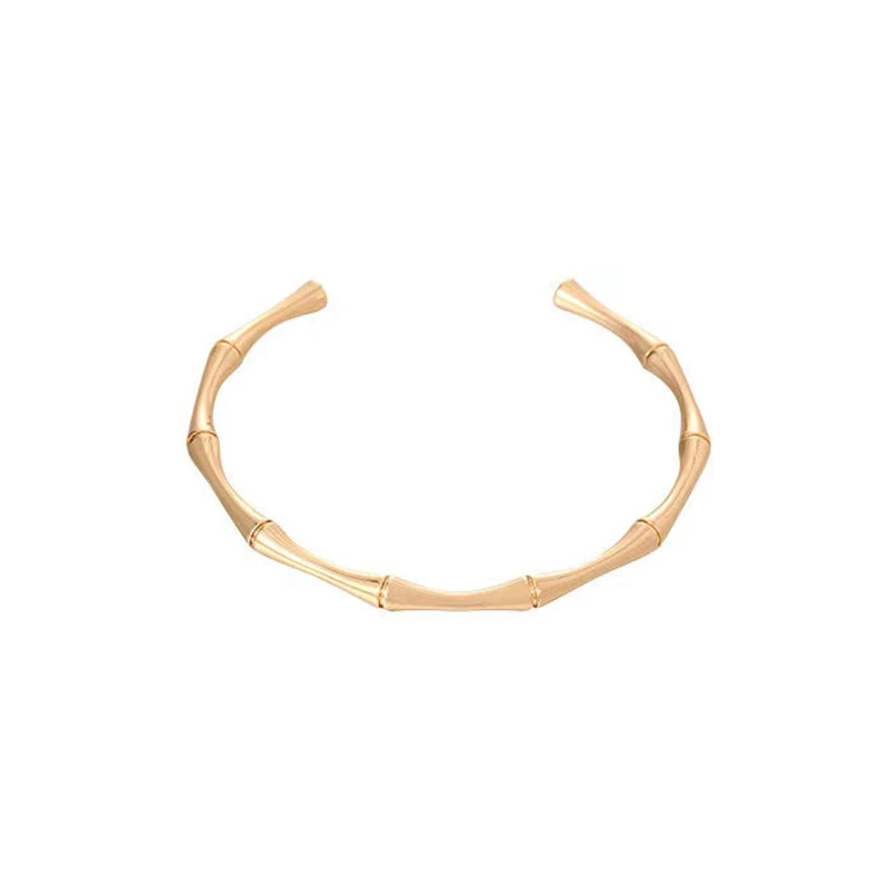 Classic Minimalism Stainless Steel Bamboo Joint Bracelet Bangle For Women Men Fashion Gothic Jewelry Couple Party Friend Gifts