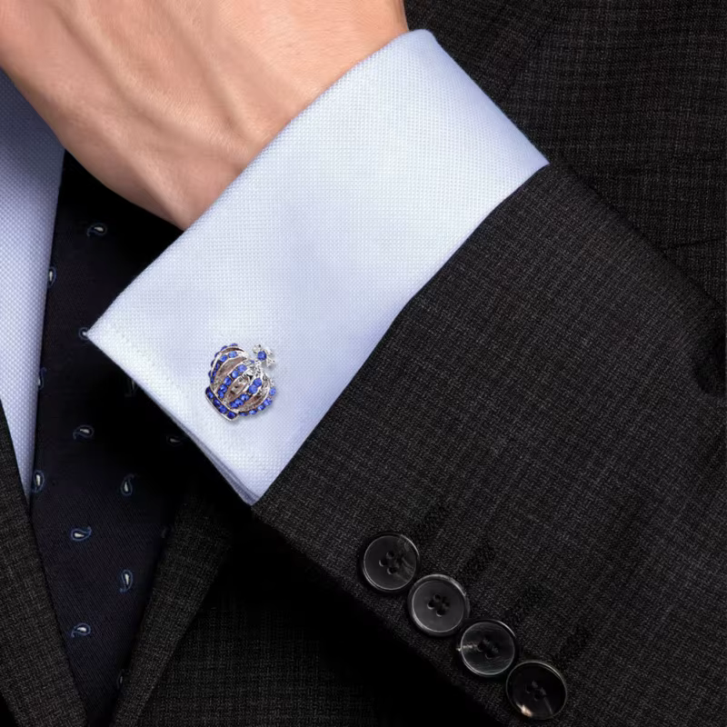 Cuff button Men Senior Versatile Crown Cufflinks Perfect Appearance Design Gentleman's Fashion Noble Cufflinks Father's Day Gift Cuff button Men Senior Versatile Crown Cufflinks Perfect Appearance Design Gentleman's Fashion Noble Cufflinks Father's Day Gift
