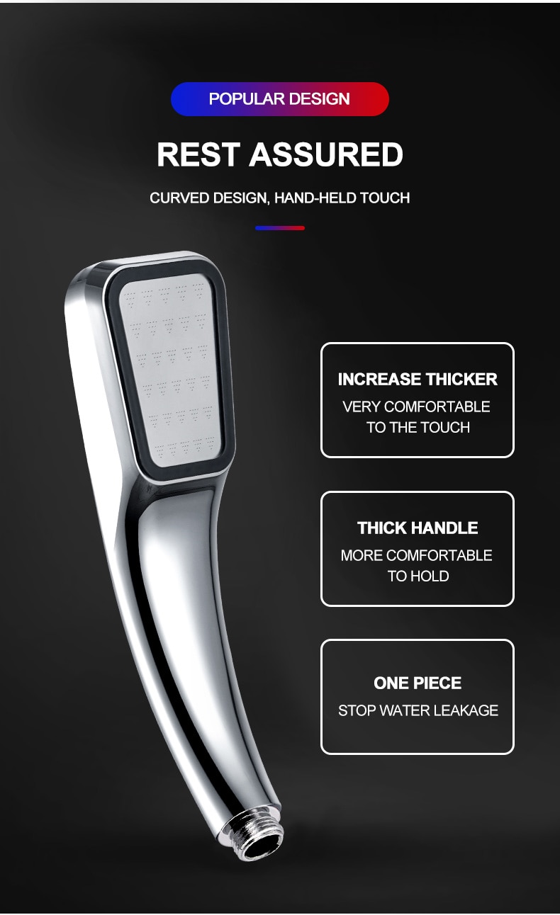 NEW IN ZhangJi 300 Holes High Pressure Rainfall Shower Head Water Saving 3 Color Chrome Black White Sprayer Nozzle Bathroom Acce