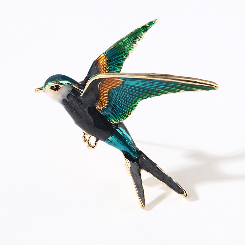 2021 Fashion Enamel Flying Swallow Brooch Pins For Women Animal Bird Broche Jewelry Gift 2021 Fashion Enamel Flying Swallow Brooch Pins For Women Animal Bird Broche Jewelry Gift