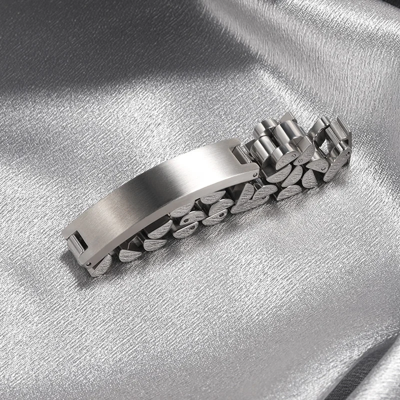 Customized Male Name Bracelet Stainless Steel Gold Color Punk Jewelry Personalized Letter Nameplate Bangle Best Friend Gifts