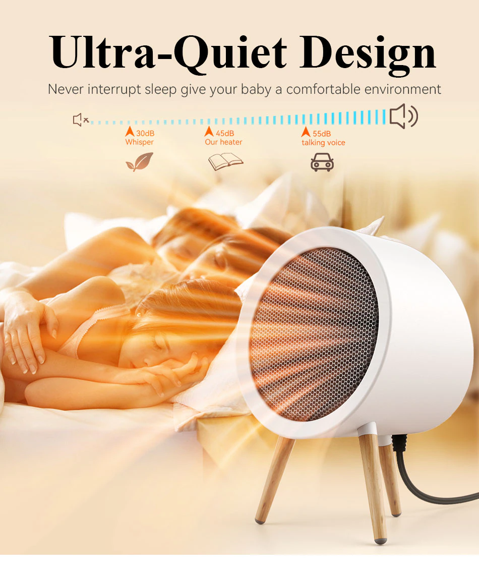 GAIATOP Heater For Home Electric Fan Heater Home Heaters Energy Saving Bedroom Heating For Office Space Heater Heater Portable