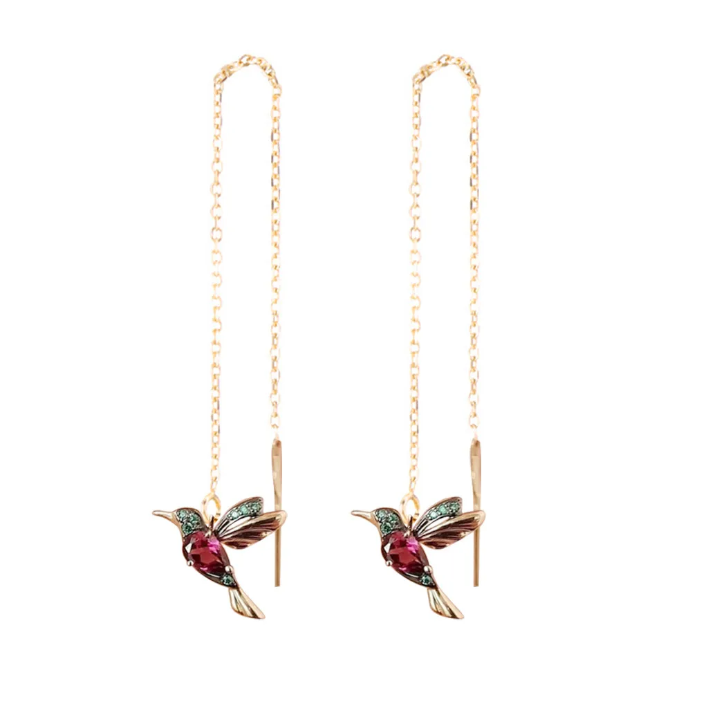 Unique Long Drop Earrings Bird Pendant Tassel Crystal Pendant Earrings Ladies Jewelry Design Earings Fashion серьги Unique Long Drop Earrings Bird Pendant Tassel Crystal Pendant Earrings Ladies Jewelry Design Earings Fashion серьги