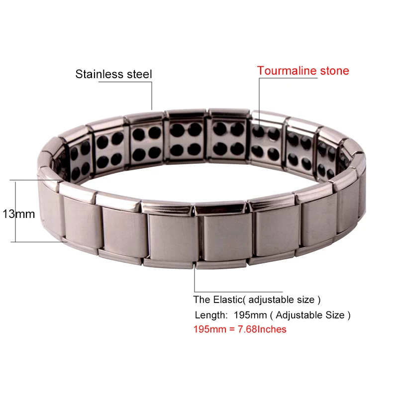 Health Tourmaline Magnetic Bracelet Reduce Muscle Tension Reduce Fatigue And Tension Improve Blood Circulation for Women Men Health Tourmaline Magnetic Bracelet Reduce Muscle Tension Reduce Fatigue And Tension Improve Blood Circulation for Women Men