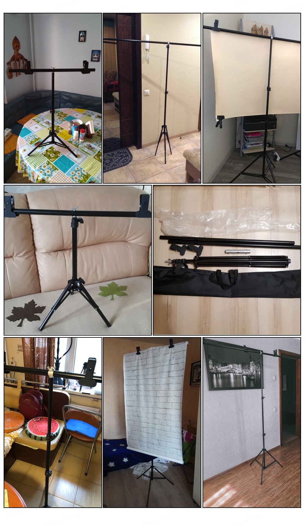 Photography Photo Studio T-Shape Backdrop Background Stand Frame Support System Kit For Video Chroma Key Green Screen With Stand