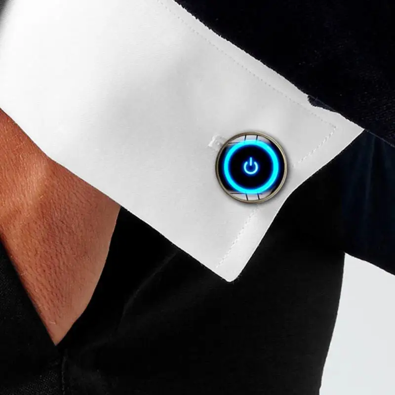 Creative Power Key Time Gem Cufflinks For Men Best Handmade Jewelry Men's Shirt Cufflinks Shirt Cuff Links Men Accessories