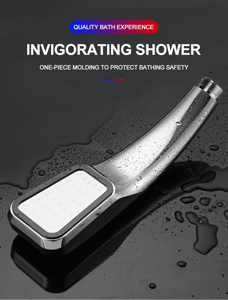 NEW IN ZhangJi 300 Holes High Pressure Rainfall Shower Head Water Saving 3 Color Chrome Black White Sprayer Nozzle Bathroom Acce