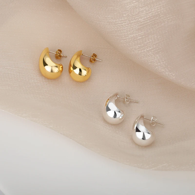 Stainless Steel Hook Earrings For Women Pin Minimalist Chic Baroque Style Elegant Female Jewelry Delicate Earring Gift 2022 Stainless Steel Hook Earrings For Women Pin Minimalist Chic Baroque Style Elegant Female Jewelry Delicate Earring Gift 2022