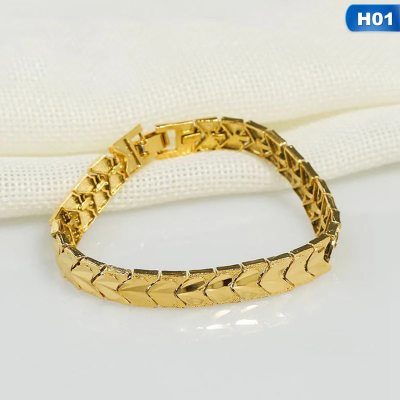 Gold Plated Dubai Gold Bracelets Bangle Love Heart Bracelet Femme Charm Female Bijoux Valentine's Day Gift For Women Gold Plated Dubai Gold Bracelets Bangle Love Heart Bracelet Femme Charm Female Bijoux Valentine's Day Gift For Women