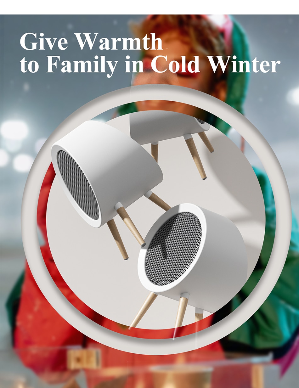 GAIATOP Heater For Home Electric Fan Heater Home Heaters Energy Saving Bedroom Heating For Office Space Heater Heater Portable