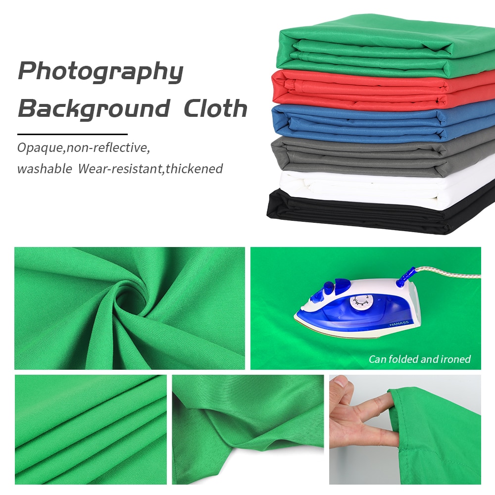 Photo Photography Backdrop Collapsible Polyester Cotton Green Screen Chromakey Background Cloth For Photo Studio Video Photo Photography Backdrop Collapsible Polyester Cotton Green Screen Chromakey Background Cloth For Photo Studio Video