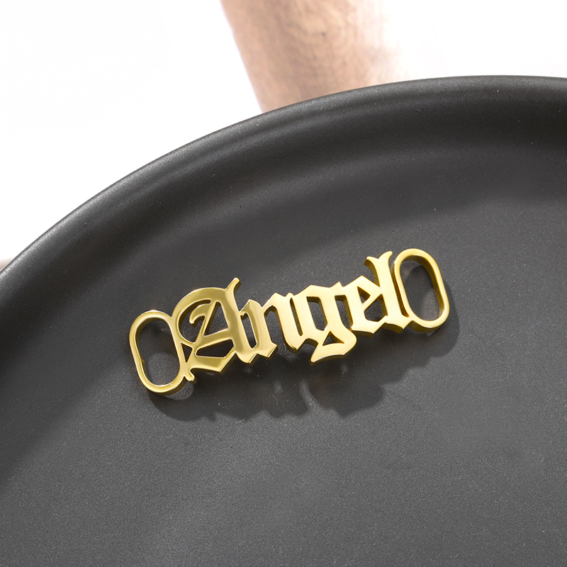 Custom Name Shoe Buckles Stainless Steel Customized Shoelace Buckle Personalized Decoration Charm Sneaker Accessories Jewelry