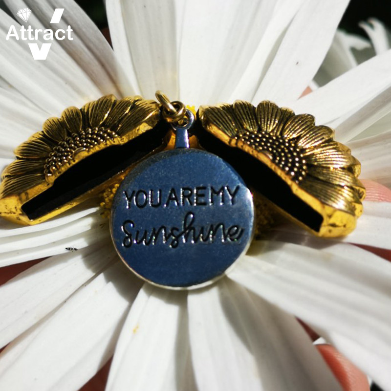 You Are My Sunshine Open Locket Sunflower Pendant Necklace Boho Jewelry Best Friendship Gifts Bff Letter Necklace Collier You Are My Sunshine Open Locket Sunflower Pendant Necklace Boho Jewelry Best Friendship Gifts Bff Letter Necklace Collier