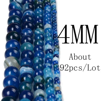 Chanfar 4 6 8 10 12mm Natural Stone Beads Black Lava Tiger Eye Bulk Loose Stone Beads For DIY Making Bracelet Necklace Jewelry 1