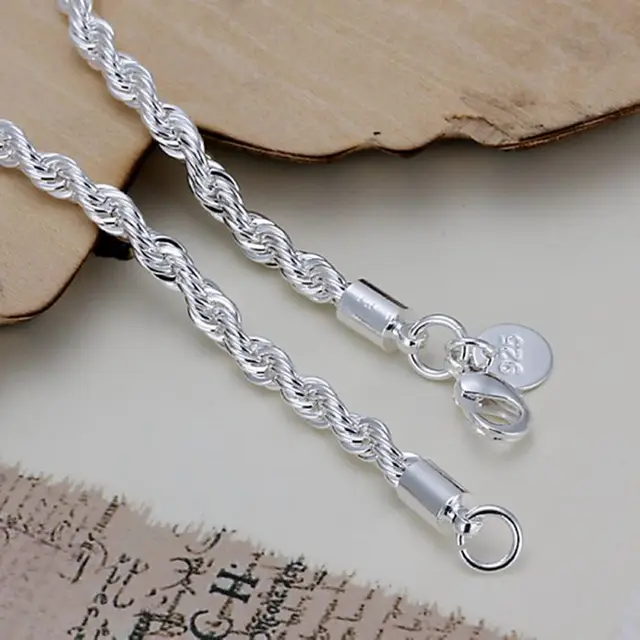 925 jewelry silver plated  jewelry  fashion bracelet top quality wholesale and retail 3