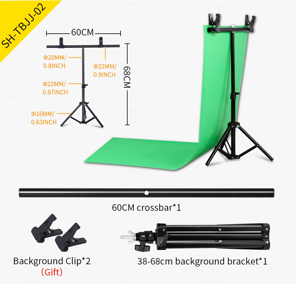 SH 200cmX200cm T-shape Photo Background Backdrop Stand For Photo Studio Photography Green Screen Chromakey With Stand SH 200cmX200cm T-shape Photo Background Backdrop Stand For Photo Studio Photography Green Screen Chromakey With Stand
