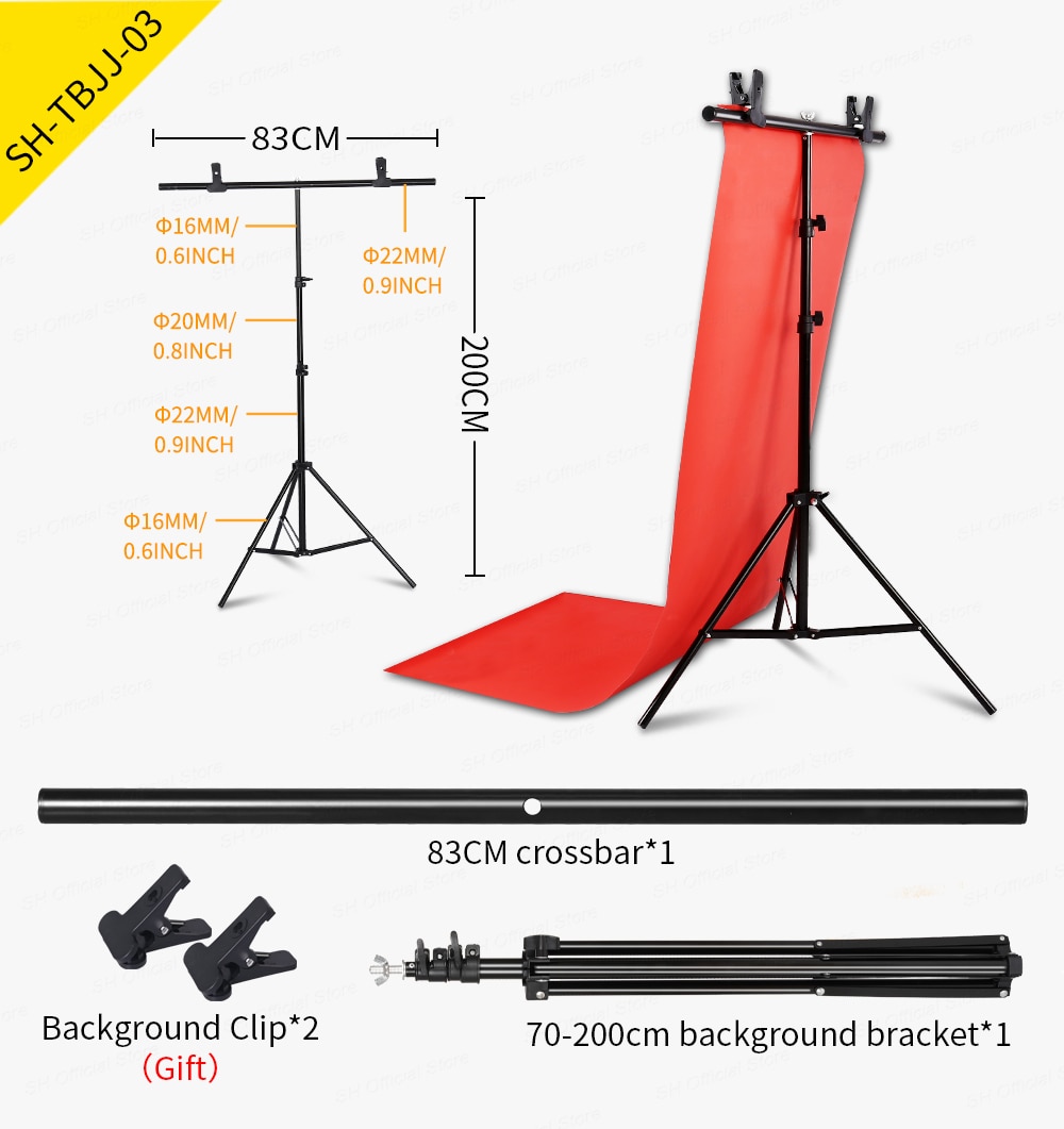 SH 200cmX200cm T-shape Photo Background Backdrop Stand For Photo Studio Photography Green Screen Chromakey With Stand SH 200cmX200cm T-shape Photo Background Backdrop Stand For Photo Studio Photography Green Screen Chromakey With Stand