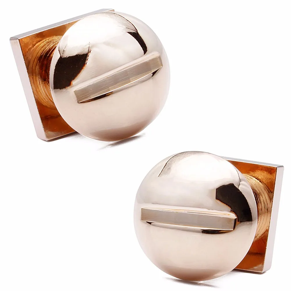 Rose Gold Screw Cufflinks HAWSON Fashion Men's Cuff links Jewelry Accessory With Velvet Bag Rose Gold Screw Cufflinks HAWSON Fashion Men's Cuff links Jewelry Accessory With Velvet Bag