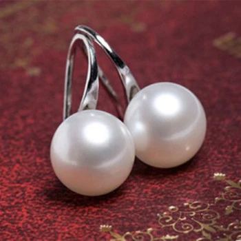 Fashion simple simulation pearl earrings bride earrings jewelry  1