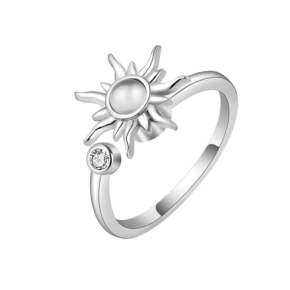 Anti Stress Anxiety Rings For Women Satinless Steel Sunflower Star Planet Spinner Rings Fidget Ring Jewelry 2022 Dropshipping Anti Stress Anxiety Rings For Women Satinless Steel Sunflower Star Planet Spinner Rings Fidget Ring Jewelry 2022 Dropshipping