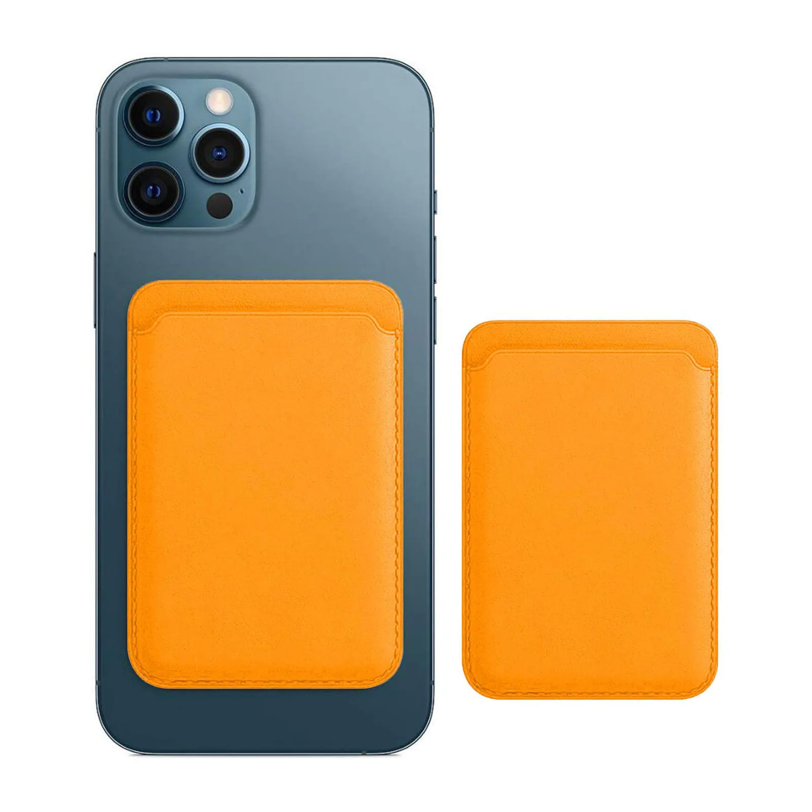 HOT SALE! Card Bag Rfid Blocking Magsafing Genuine PU Leather Wallet Mobile Phone Card Holder Wallet For Iphone 12 Pro Max Mini