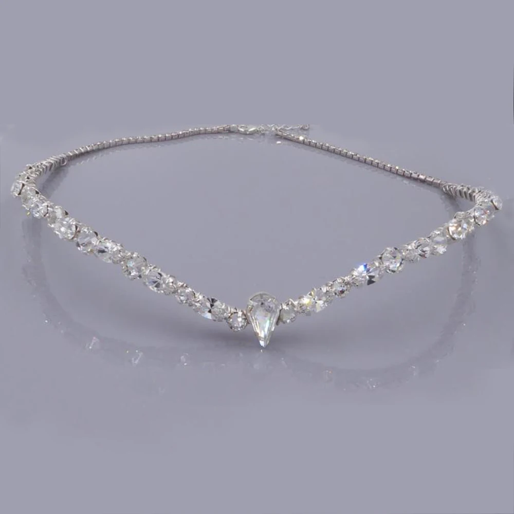 Stonefans Fashion Luxury Crystal Bridal Forehead Chain Jewelry Hair for Women Indian Wedding Headdress Girl Star Decoration Gift