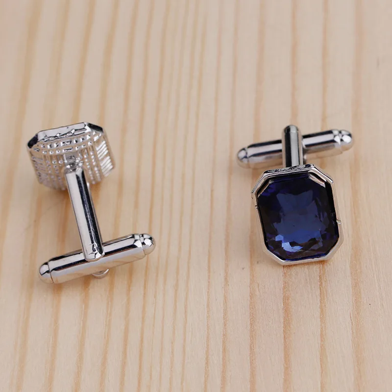 Luxury Blue Purple Cufflinks for Men High Quality Zircon Shirts Cuff Links Business Cuff Buttons Men's shirt Collar Pin Wedding Luxury Blue Purple Cufflinks for Men High Quality Zircon Shirts Cuff Links Business Cuff Buttons Men's shirt Collar Pin Wedding