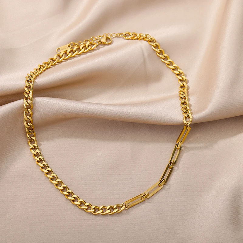 Stainless Steel Gold Color Multi-Layer Geometric Necklace For Women 2022 Trendy New Fashion Party Jewelry Collares Dropshipping Stainless Steel Gold Color Multi-Layer Geometric Necklace For Women 2022 Trendy New Fashion Party Jewelry Collares Dropshipping