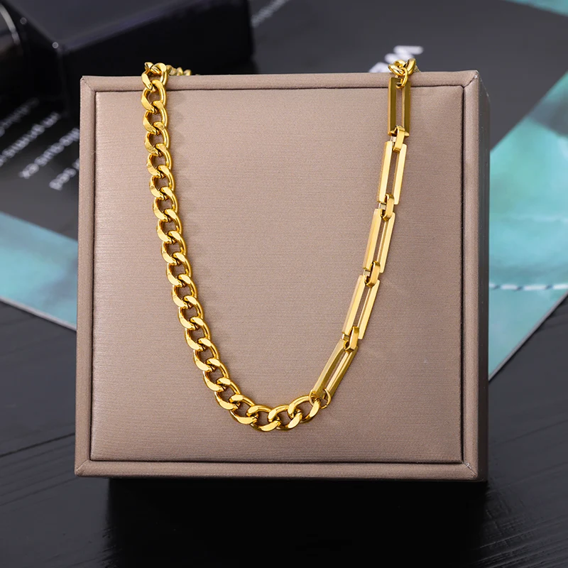 Stainless Steel Gold Color Multi-Layer Geometric Necklace For Women 2022 Trendy New Fashion Party Jewelry Collares Dropshipping Stainless Steel Gold Color Multi-Layer Geometric Necklace For Women 2022 Trendy New Fashion Party Jewelry Collares Dropshipping