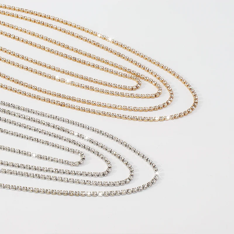 Stonefans Sexy Shiny Rhinestone Multilayer Necklaces for Women Fashion Irregular Y Shape Claw Chain Collar Jewelry Accessories