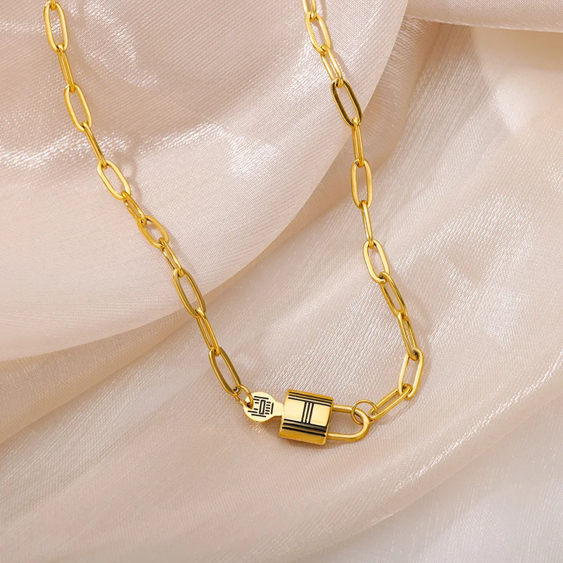 Stainless Steel Gold Color Multi-Layer Geometric Necklace For Women 2022 Trendy New Fashion Party Jewelry Collares Dropshipping Stainless Steel Gold Color Multi-Layer Geometric Necklace For Women 2022 Trendy New Fashion Party Jewelry Collares Dropshipping