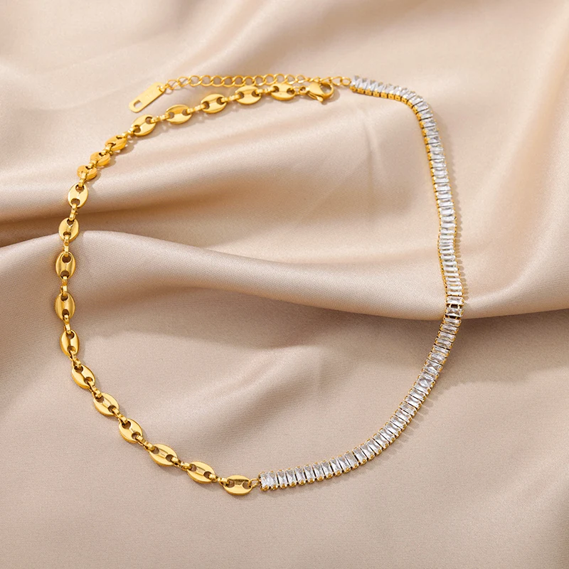 Stainless Steel Gold Color Multi-Layer Geometric Necklace For Women 2022 Trendy New Fashion Party Jewelry Collares Dropshipping Stainless Steel Gold Color Multi-Layer Geometric Necklace For Women 2022 Trendy New Fashion Party Jewelry Collares Dropshipping