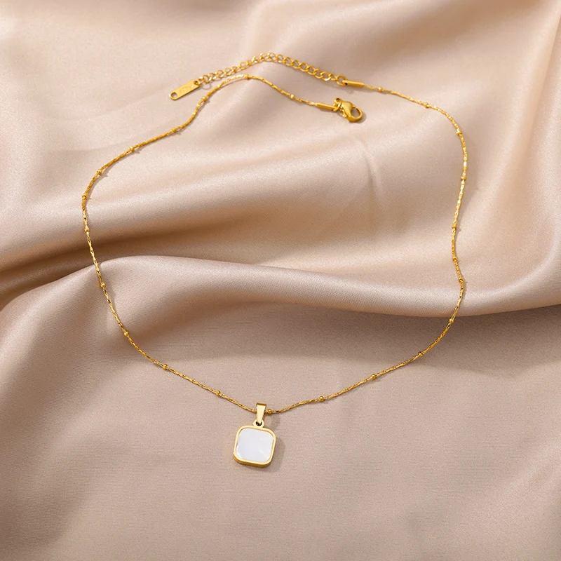 Stainless Steel Gold Color Multi-Layer Geometric Necklace For Women 2022 Trendy New Fashion Party Jewelry Collares Dropshipping Stainless Steel Gold Color Multi-Layer Geometric Necklace For Women 2022 Trendy New Fashion Party Jewelry Collares Dropshipping