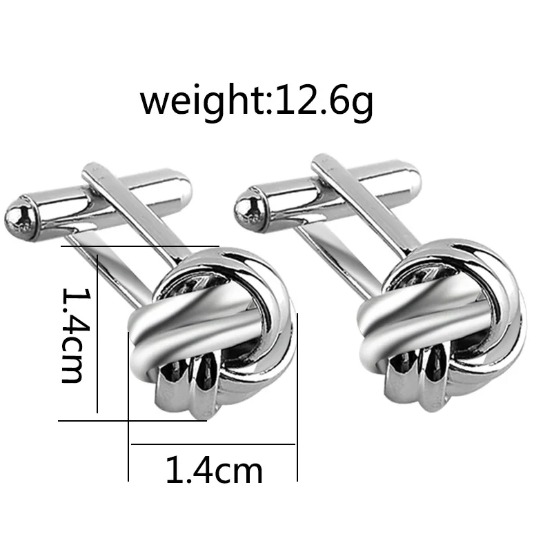 Men's Cufflinks Male Fancy Cuff Links Unique Knot Desig Wedding Business Shirt Classic Cufflinks Mens Jewelry