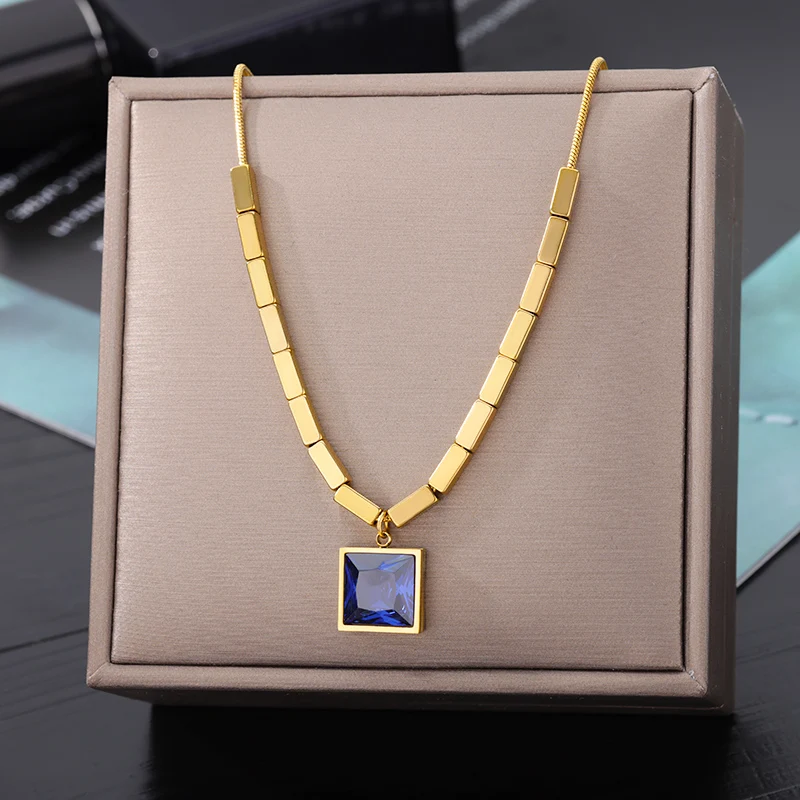 Stainless Steel Gold Color Multi-Layer Geometric Necklace For Women 2022 Trendy New Fashion Party Jewelry Collares Dropshipping Stainless Steel Gold Color Multi-Layer Geometric Necklace For Women 2022 Trendy New Fashion Party Jewelry Collares Dropshipping