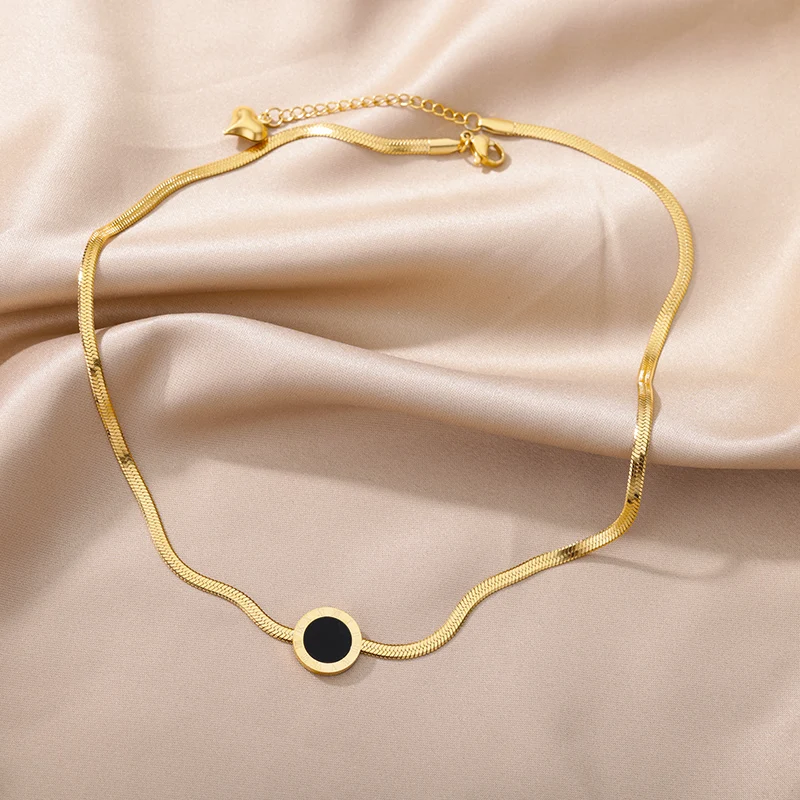 Stainless Steel Gold Color Multi-Layer Geometric Necklace For Women 2022 Trendy New Fashion Party Jewelry Collares Dropshipping Stainless Steel Gold Color Multi-Layer Geometric Necklace For Women 2022 Trendy New Fashion Party Jewelry Collares Dropshipping