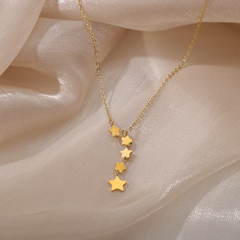 Stainless Steel Gold Color Multi-Layer Geometric Necklace For Women 2022 Trendy New Fashion Party Jewelry Collares Dropshipping Stainless Steel Gold Color Multi-Layer Geometric Necklace For Women 2022 Trendy New Fashion Party Jewelry Collares Dropshipping