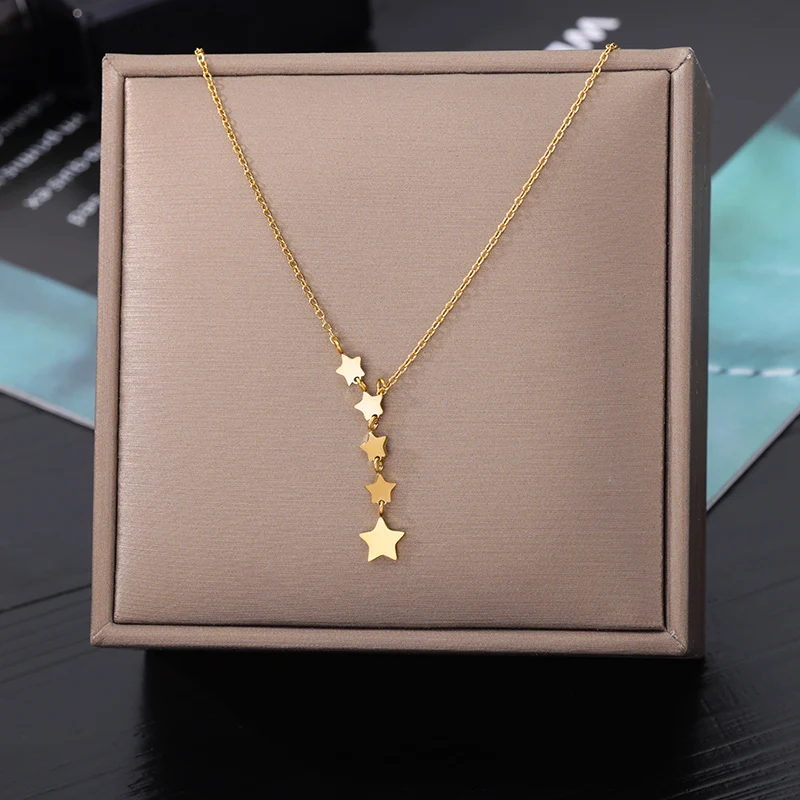 Stainless Steel Gold Color Multi-Layer Geometric Necklace For Women 2022 Trendy New Fashion Party Jewelry Collares Dropshipping Stainless Steel Gold Color Multi-Layer Geometric Necklace For Women 2022 Trendy New Fashion Party Jewelry Collares Dropshipping