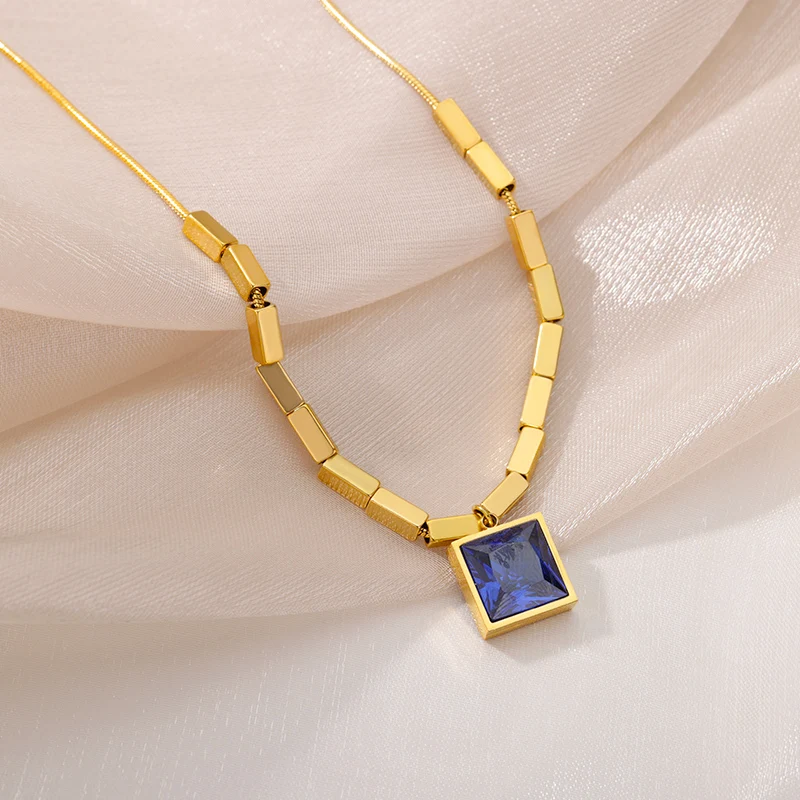 Stainless Steel Gold Color Multi-Layer Geometric Necklace For Women 2022 Trendy New Fashion Party Jewelry Collares Dropshipping Stainless Steel Gold Color Multi-Layer Geometric Necklace For Women 2022 Trendy New Fashion Party Jewelry Collares Dropshipping