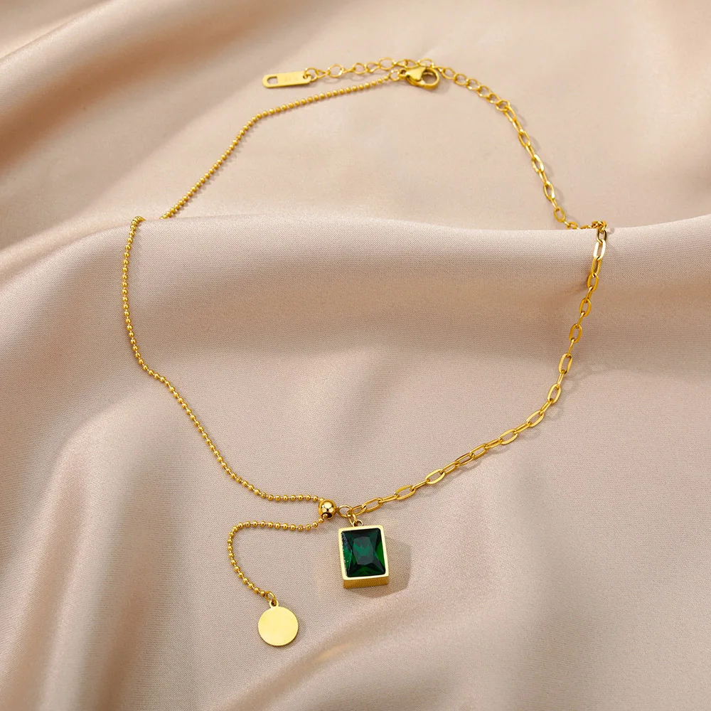 Stainless Steel Gold Color Multi-Layer Geometric Necklace For Women 2022 Trendy New Fashion Party Jewelry Collares Dropshipping Stainless Steel Gold Color Multi-Layer Geometric Necklace For Women 2022 Trendy New Fashion Party Jewelry Collares Dropshipping