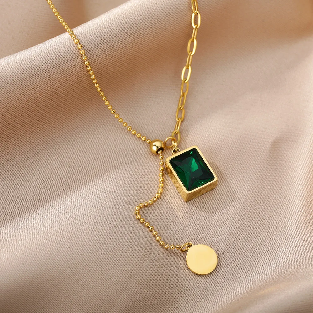 Stainless Steel Gold Color Multi-Layer Geometric Necklace For Women 2022 Trendy New Fashion Party Jewelry Collares Dropshipping Stainless Steel Gold Color Multi-Layer Geometric Necklace For Women 2022 Trendy New Fashion Party Jewelry Collares Dropshipping