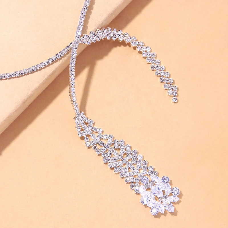 Stonefans Luxury Zircon Pendant Choker Jewelry Clavicle Chain for Women Korean Fashion Crystal Jewelry Necklace y2k Accessories Stonefans Luxury Zircon Pendant Choker Jewelry Clavicle Chain for Women Korean Fashion Crystal Jewelry Necklace y2k Accessories