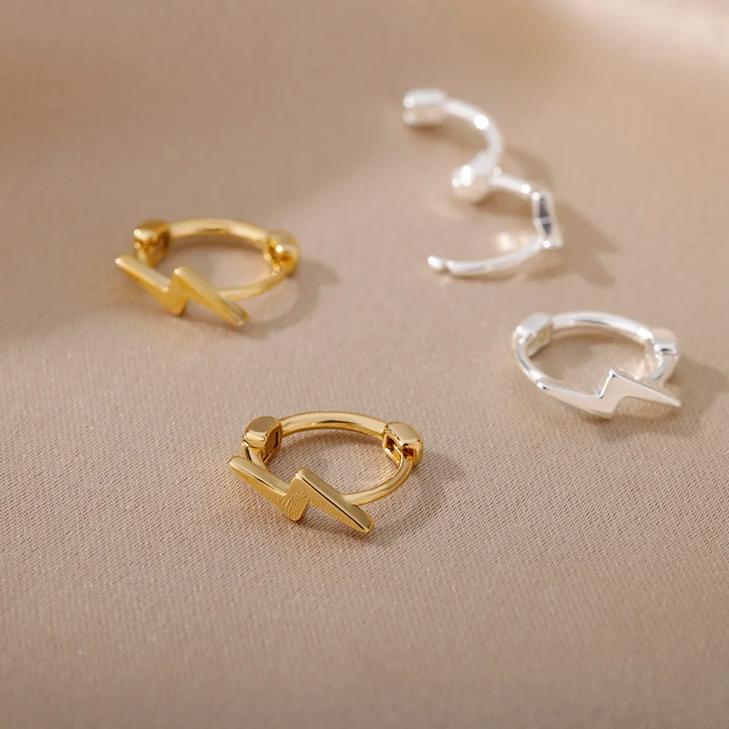 Stainless Steel Bamboo Hoop Earrings For Woman Cute Korean Fashion Geometry Twisted Cross Jewelry Wedding Party Unusual Earring