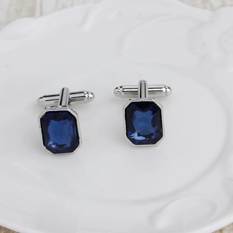 Luxury Blue Purple Cufflinks for Men High Quality Zircon Shirts Cuff Links Business Cuff Buttons Men's shirt Collar Pin Wedding Luxury Blue Purple Cufflinks for Men High Quality Zircon Shirts Cuff Links Business Cuff Buttons Men's shirt Collar Pin Wedding