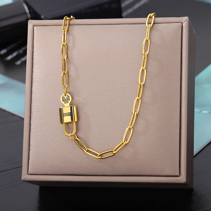 Stainless Steel Gold Color Multi-Layer Geometric Necklace For Women 2022 Trendy New Fashion Party Jewelry Collares Dropshipping Stainless Steel Gold Color Multi-Layer Geometric Necklace For Women 2022 Trendy New Fashion Party Jewelry Collares Dropshipping
