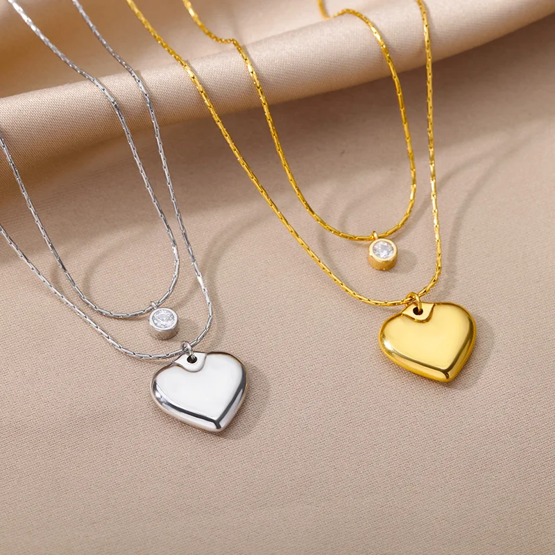 Stainless Steel Gold Color Multi-Layer Geometric Necklace For Women 2022 Trendy New Fashion Party Jewelry Collares Dropshipping Stainless Steel Gold Color Multi-Layer Geometric Necklace For Women 2022 Trendy New Fashion Party Jewelry Collares Dropshipping