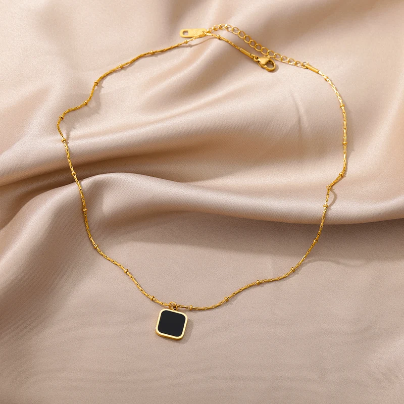 Stainless Steel Gold Color Multi-Layer Geometric Necklace For Women 2022 Trendy New Fashion Party Jewelry Collares Dropshipping Stainless Steel Gold Color Multi-Layer Geometric Necklace For Women 2022 Trendy New Fashion Party Jewelry Collares Dropshipping