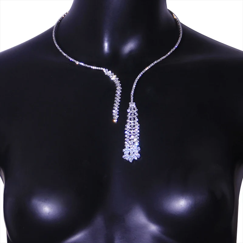 Stonefans Luxury Zircon Pendant Choker Jewelry Clavicle Chain for Women Korean Fashion Crystal Jewelry Necklace y2k Accessories Stonefans Luxury Zircon Pendant Choker Jewelry Clavicle Chain for Women Korean Fashion Crystal Jewelry Necklace y2k Accessories